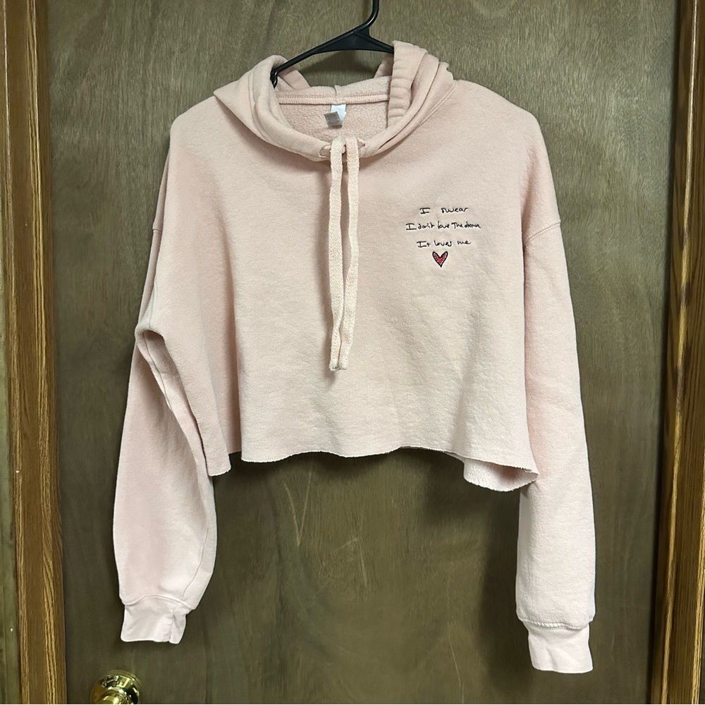 Taylor Swift Reputation Pullover Crop Hoodie Sweatshirt Medium